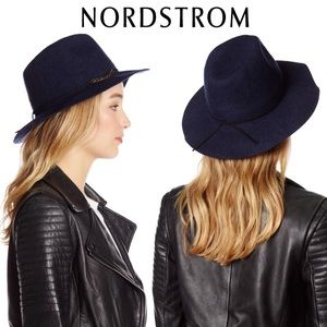 Faux Felt Chain Band Panama Hat